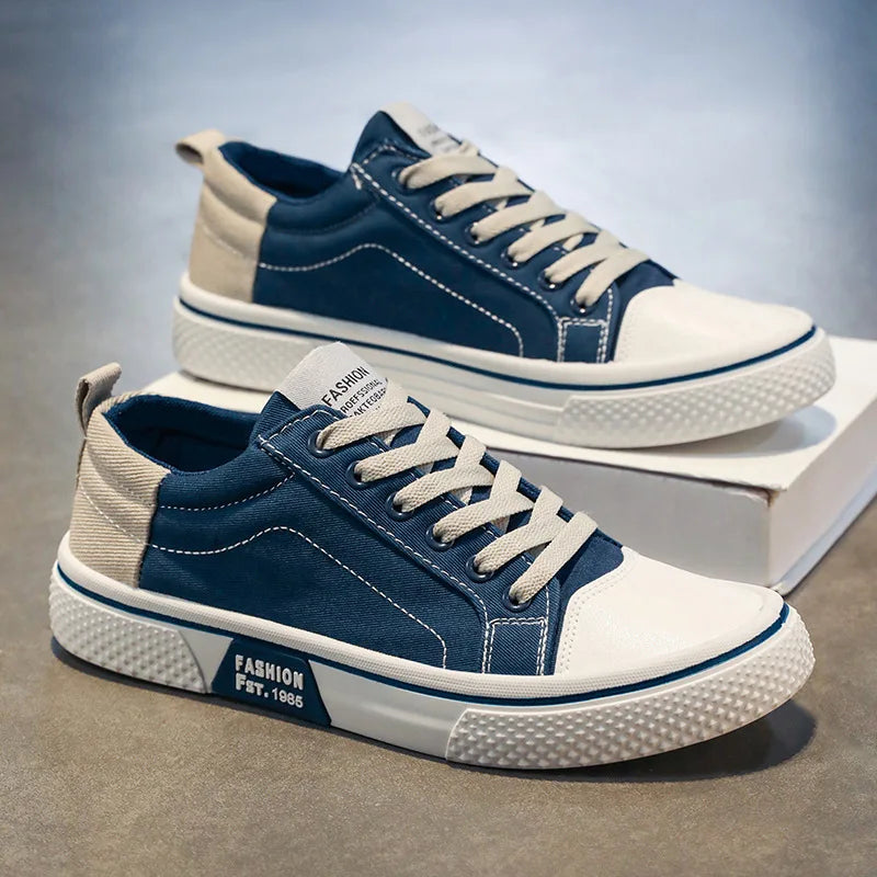 Men's Classic Lace-Up Canvas Sneakers