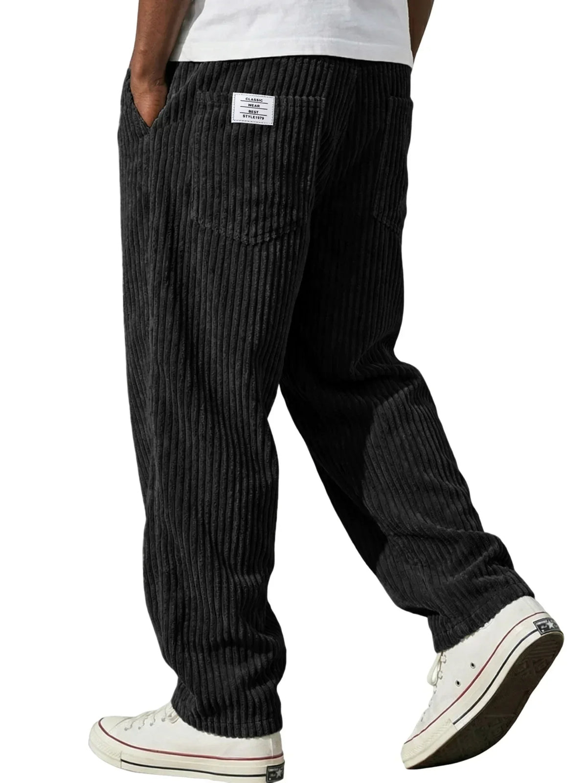 Men’s Ribbed Casual Trousers