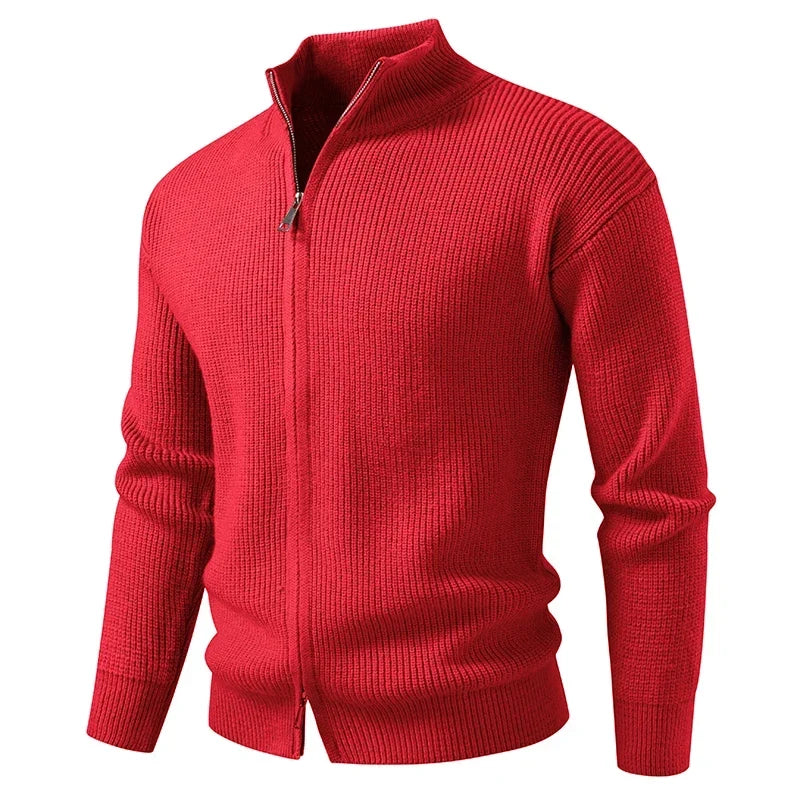 Men’s Ribbed Zip-Up Cardigan