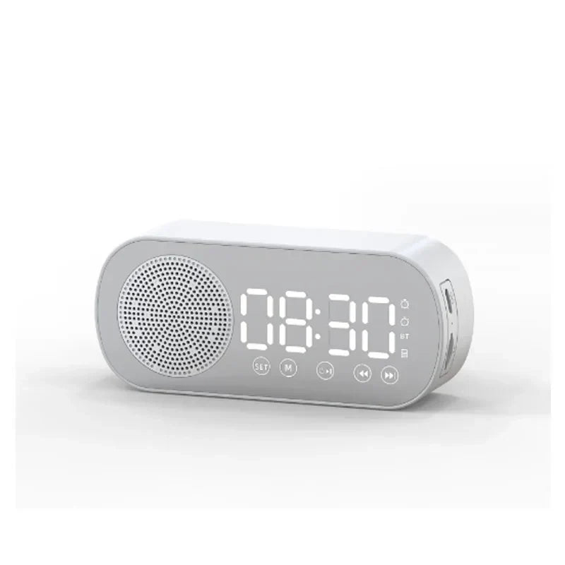 Digital Alarm Clock with Bluetooth Speaker