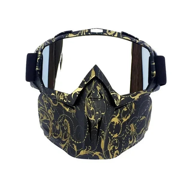 Ski Goggles with Detachable Face Guard