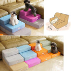 Escalera para mascotas con peldaños acolchados