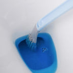 Silikon-Toilettenbürste mit flexiblem Kopf
