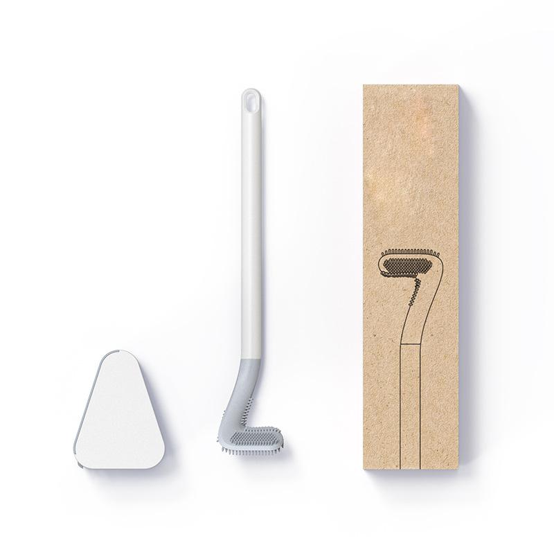 Silikon-Toilettenbürste mit flexiblem Kopf