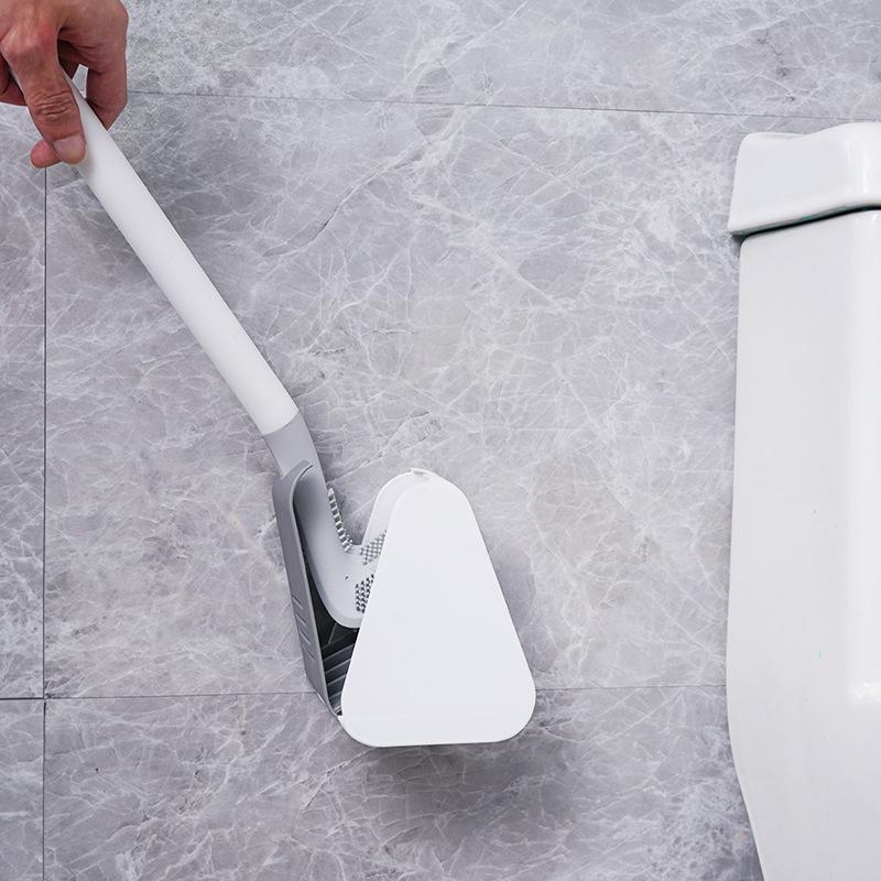 Silikon-Toilettenbürste mit flexiblem Kopf