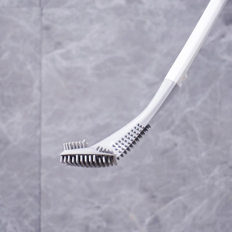 Silikon-Toilettenbürste mit flexiblem Kopf