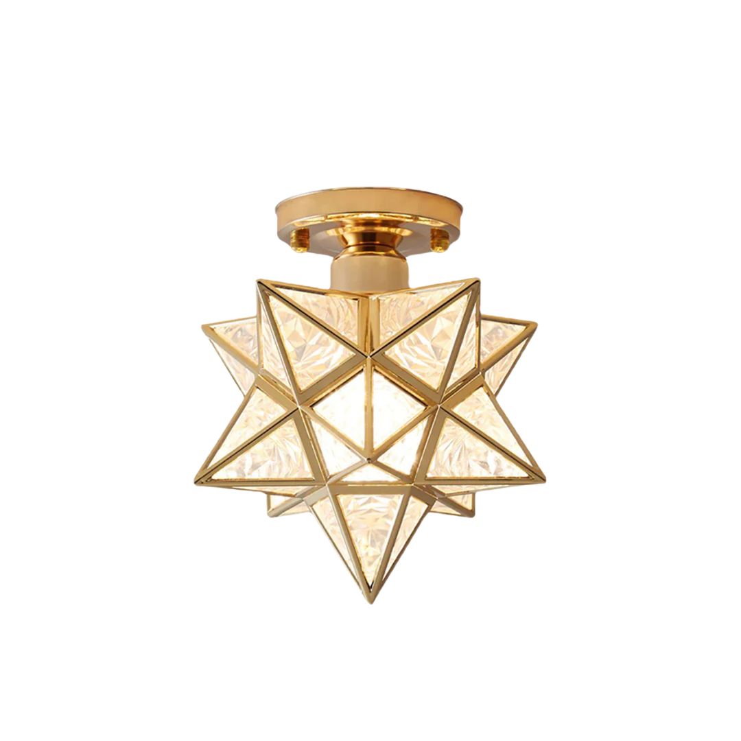 Geometric Star Ceiling Light