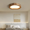 Loftslampe med struktureret trælook