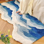 Alfombra de felpa con olas del mar SoftSurf