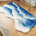 Alfombra de felpa con olas del mar SoftSurf