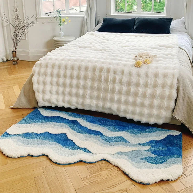Alfombra de felpa con olas del mar SoftSurf