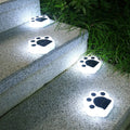 Guirlande lumineuse solaire à LED avec empreintes de pattes pour le jardin
