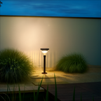 Luce solare per vialetti con proiezione decorativa sul terreno