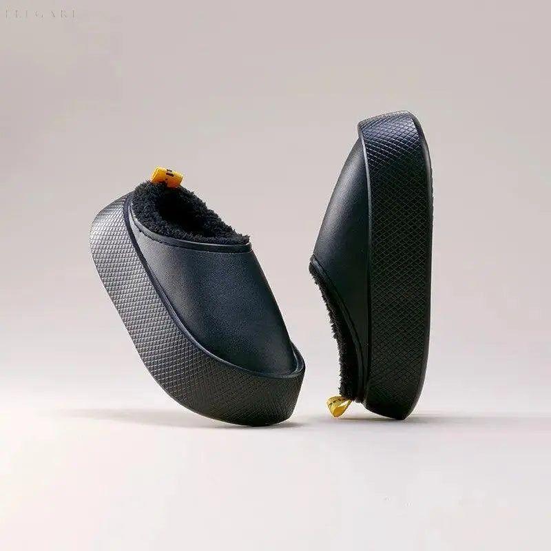 Plush-Lined Slip-On Slippers