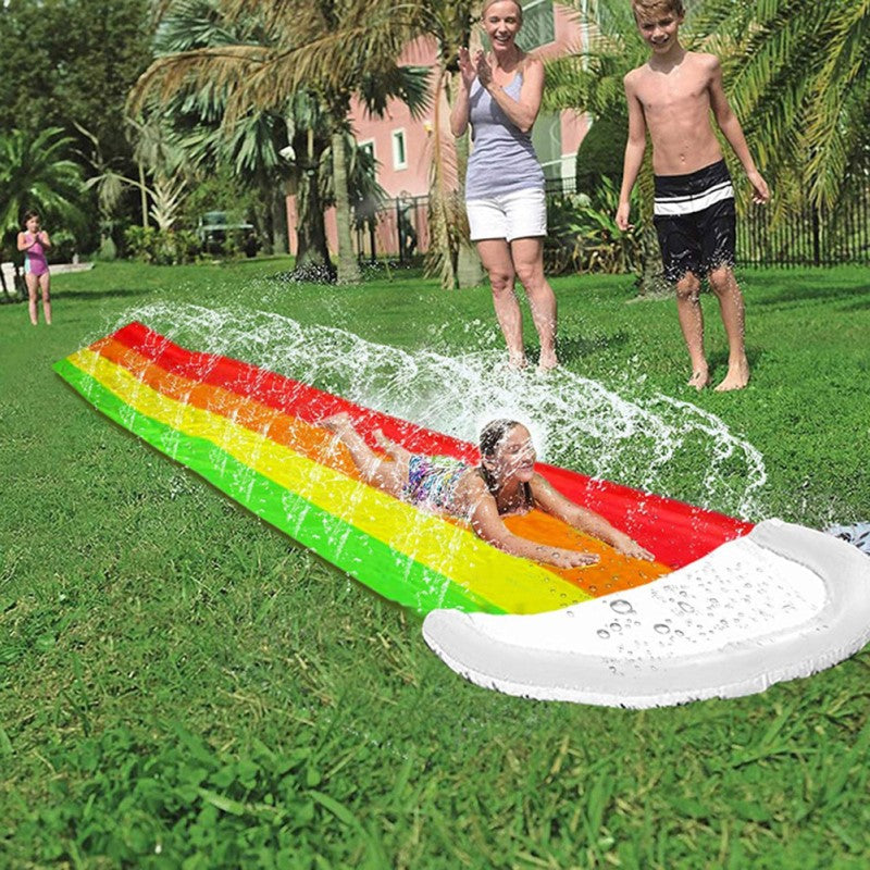 SplashRush regnbuefarvet vandrutsjebane til haven