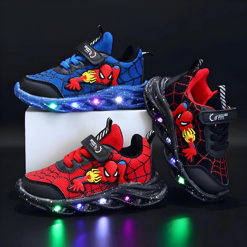 Children's Spider-Man LED Light-Up Trainers
