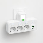 Multipresa da parete con porte USB per la ricarica