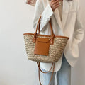 Sac cabas d’été tressé pour femme