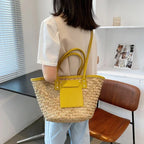 Sac cabas d’été tressé pour femme