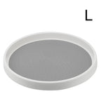 Rotating Round Kitchen Storage Tray for Condiments and Seasonings