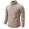 Pull classique à col roulé pour homme