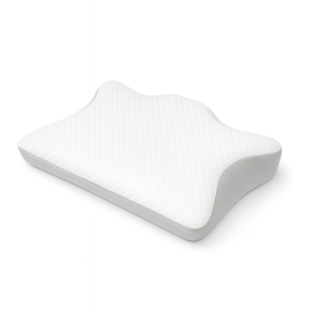 Almohada ergonómica de soporte cervical contorneado