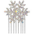 Haarkamm mit Strass-Schneeflocke