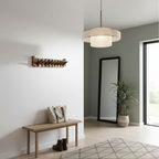 Moderne vægur i træ med minimalistisk design til stilfulde hjem
