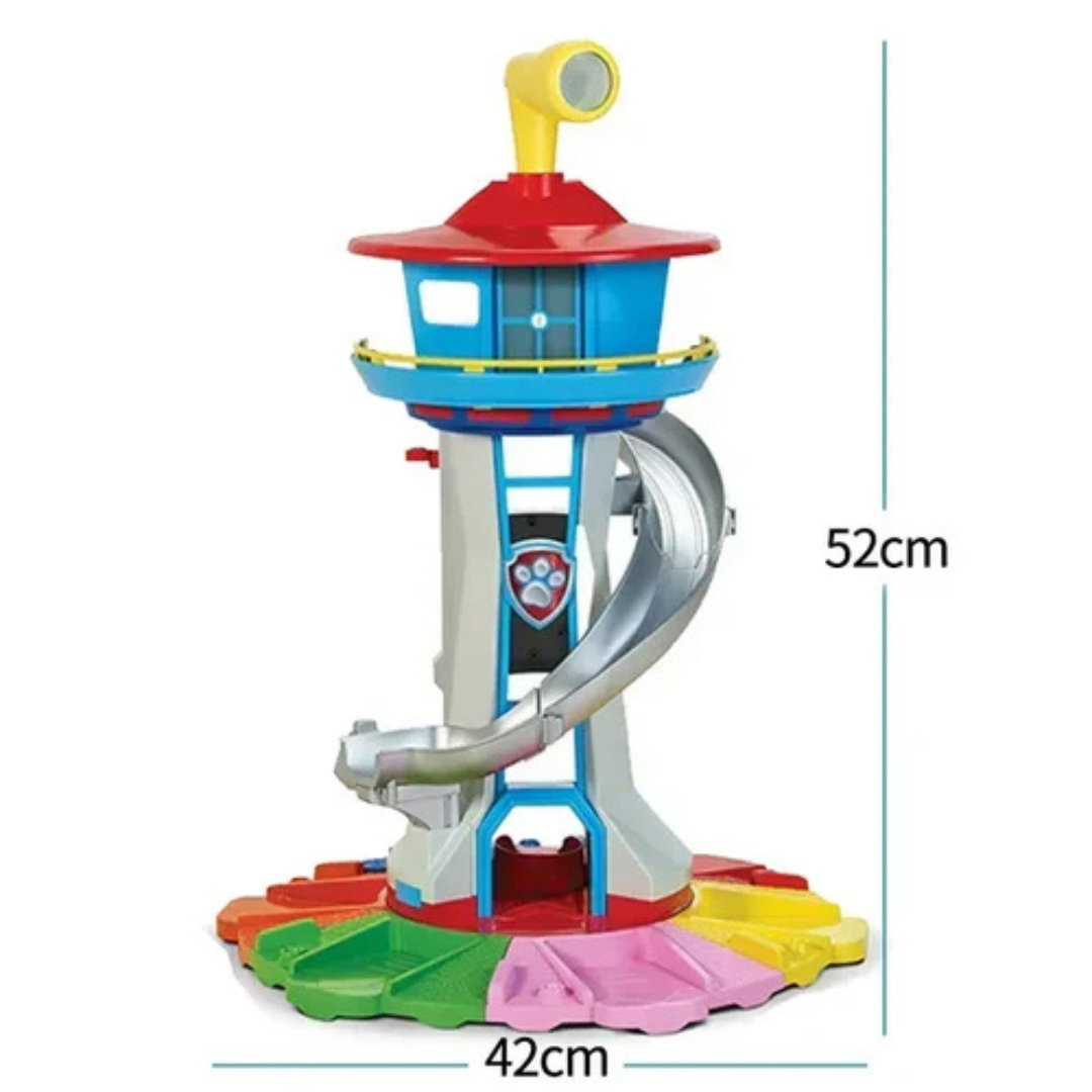 Children's Rescue Tower Playset with Vehicle Slide
