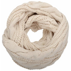 Grober Strickschal in Schlauchform