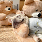 Cama de peluche para mascotas con forma de oso
