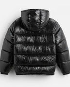 Men's Glossy Hooded Puffer Jacket