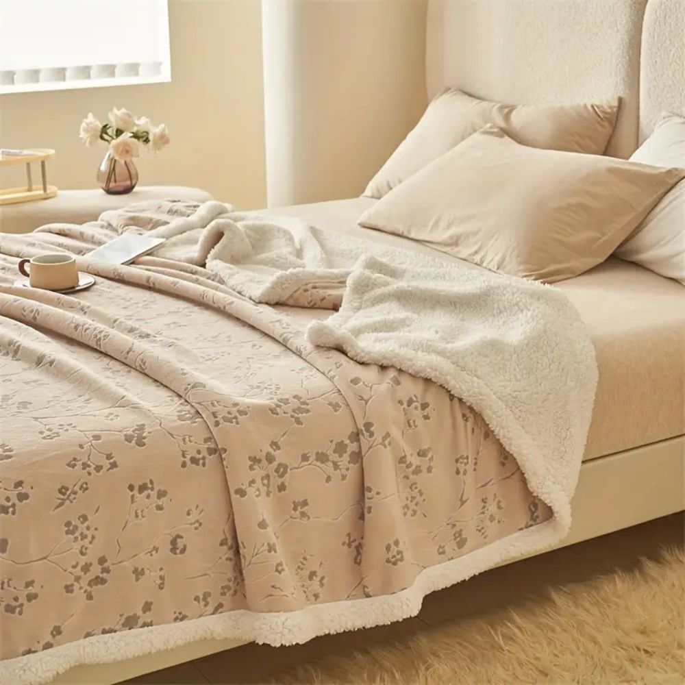 Reversible Sherpa Fleece Blanket