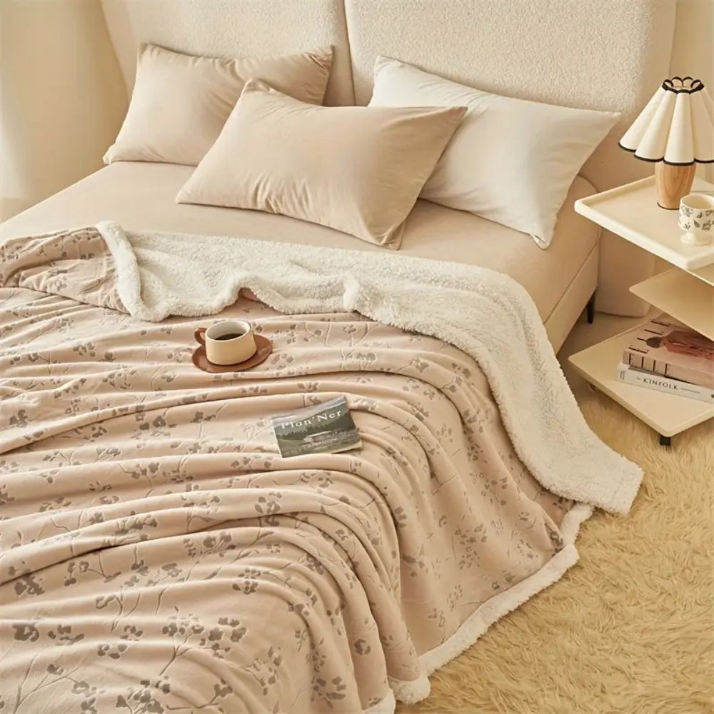 Reversible Sherpa Fleece Blanket