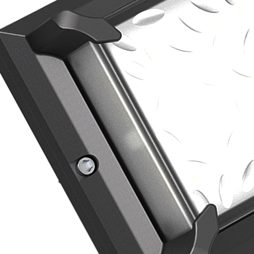 Lampada da parete quadrata nera a LED per esterni IP65