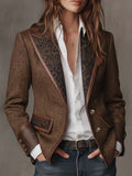 Blazer de mujer entallado con solapas de muesca
