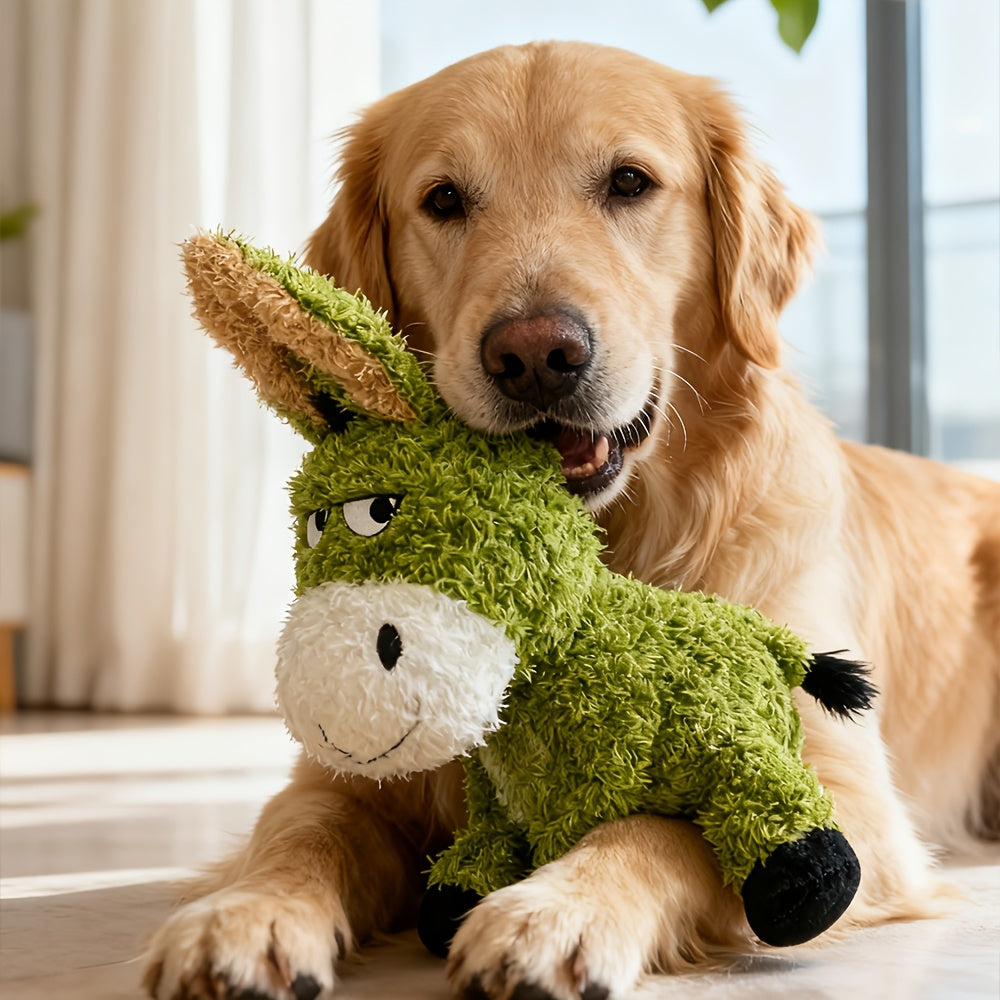 Juguete de peluche para perros con forma de burro