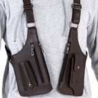 Bolso bandolera con múltiples bolsillos