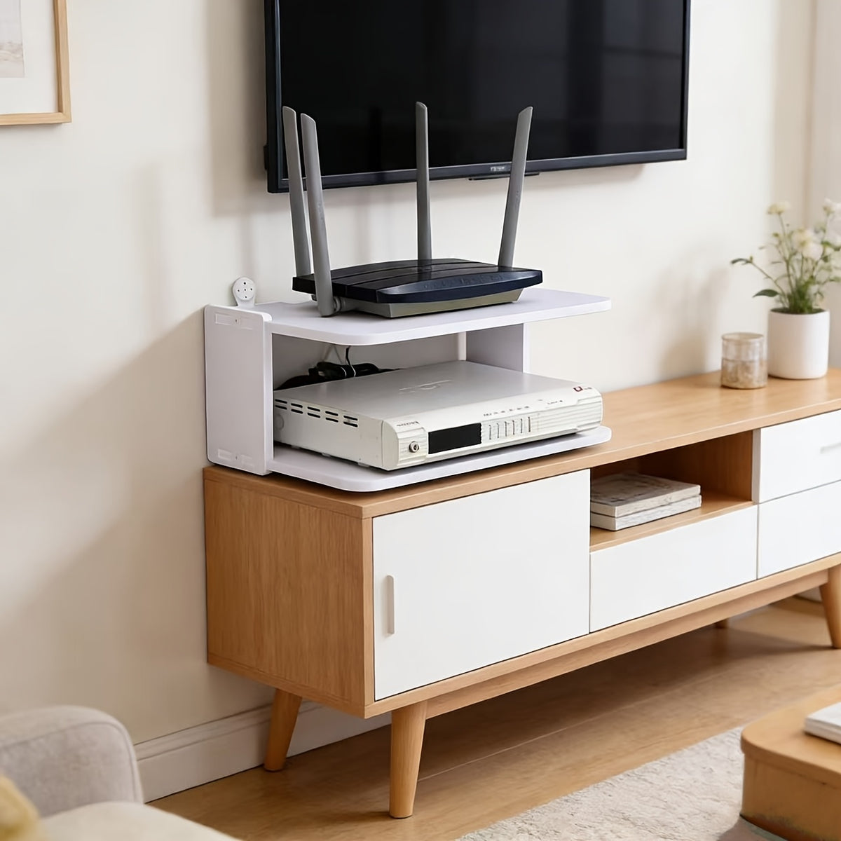 Wall-Mounted Router Storage Shelf