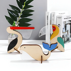 Lampe de table en bois en forme d’animal