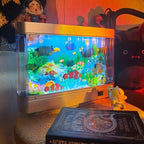 Retroakvarielampe med bevægelige fisk fra AquaDream