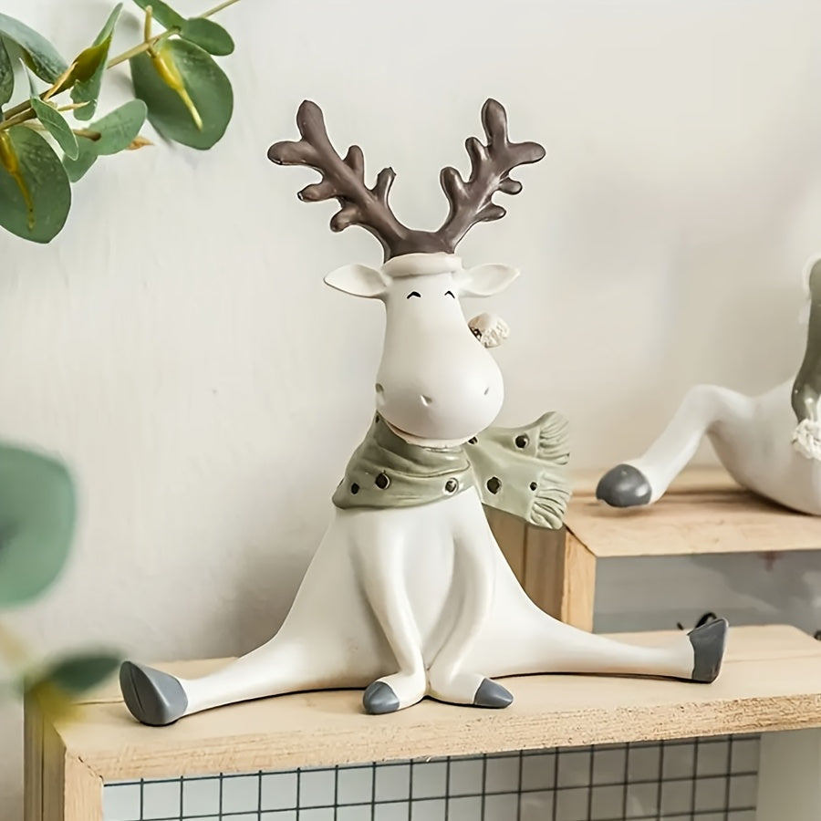 Sitzender Weihnachtsrentier-Anhänger