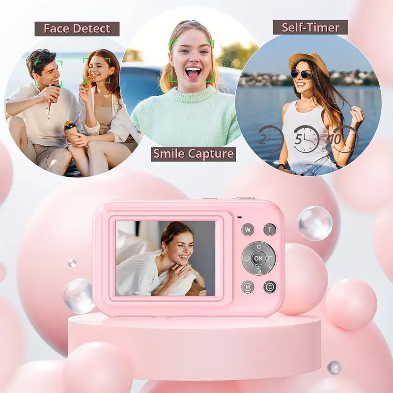 Fotocamera digitale compatta con design dell'obiettivo in stile ottico