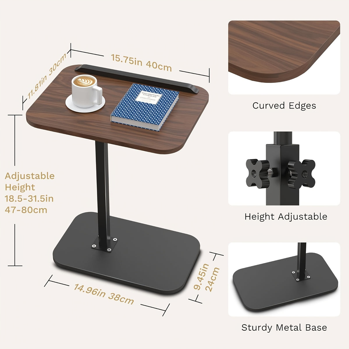 Adjustable Bedside Laptop Table