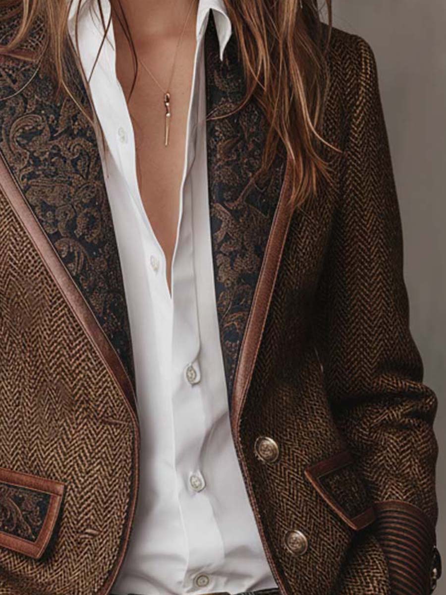 Blazer de mujer entallado con solapas de muesca
