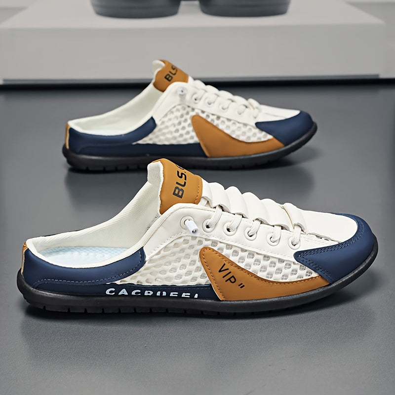 Zapatillas deportivas de malla sin cordones para hombre