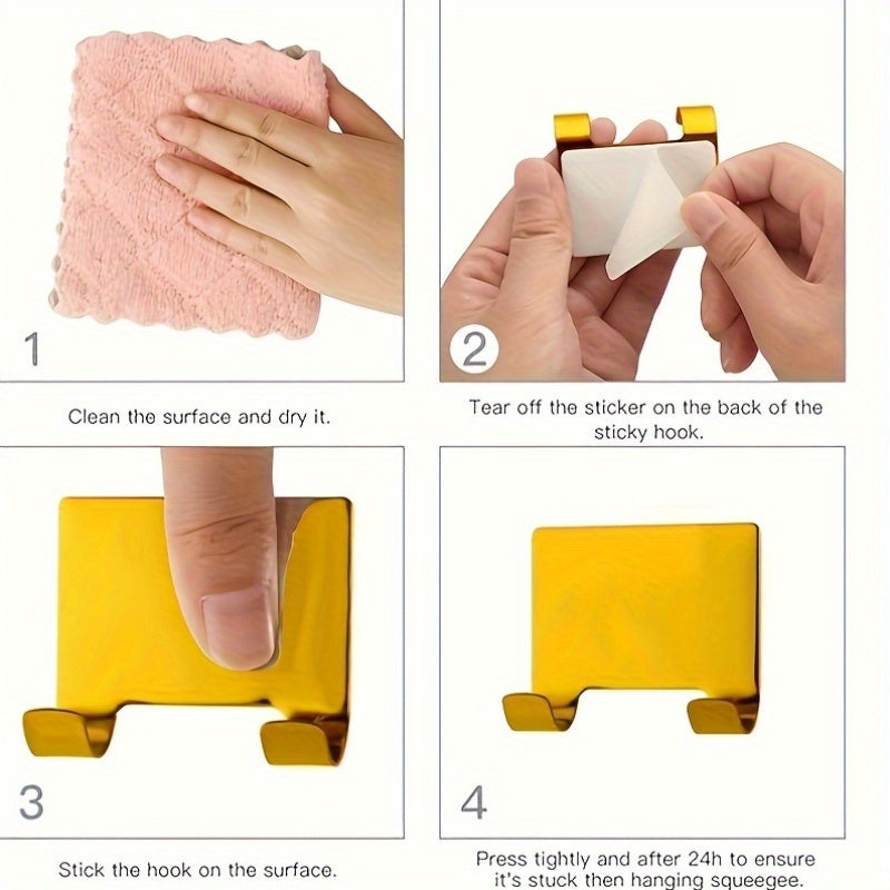 Raclette dorée pour le nettoyage des vitres