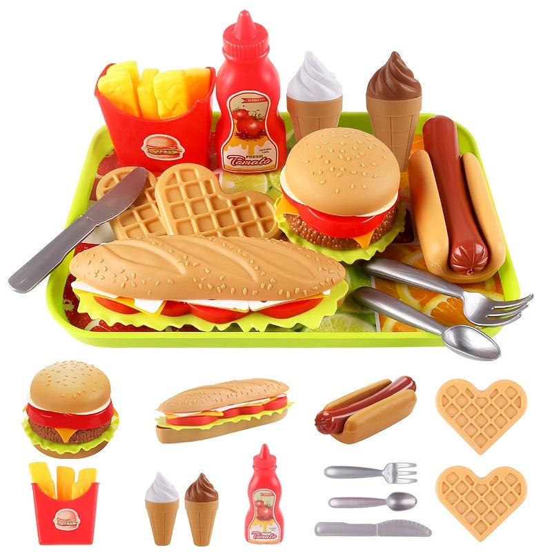 Pretend Fast Food Play Set