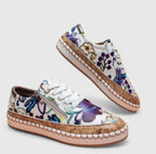 Women's Floral Platform Sneakers