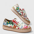 Women's Floral Platform Sneakers